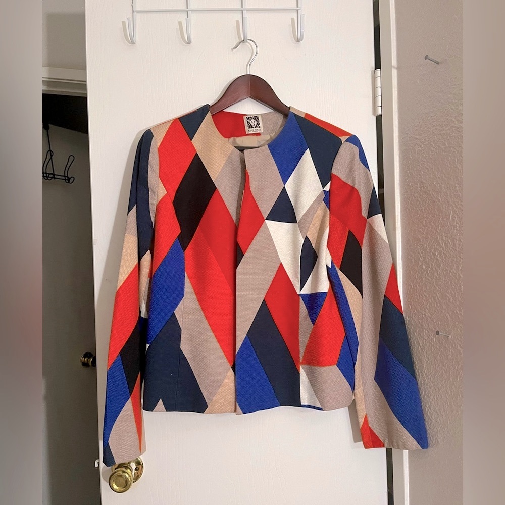 Multicolored Suit Jacket Open Design - image 1